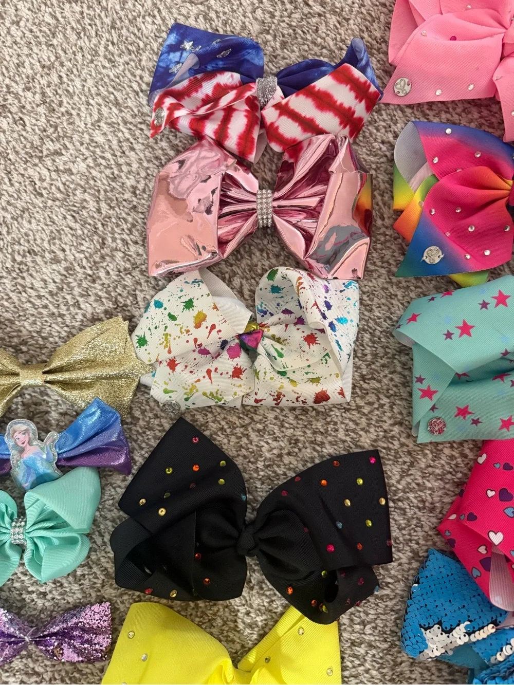 JoJo & other Assorted Kids Hair Bows - Multi Color Pack